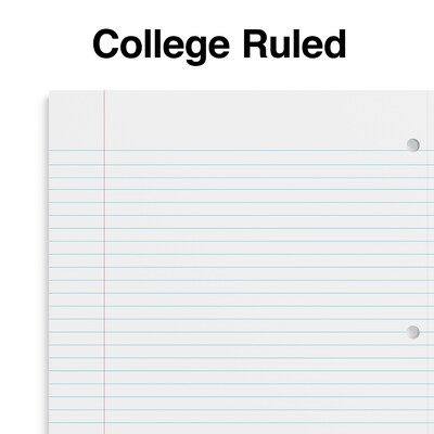Staples Premium Poly 3-Subject Notebook, 8.5" x 11", College Ruled, 150 Sheets, Black (ST58313)