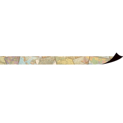 Teacher Created Resources Magnetic Straight Border, 1.5" x 24', Travel the Map, 12/Pack (TCR77486)
