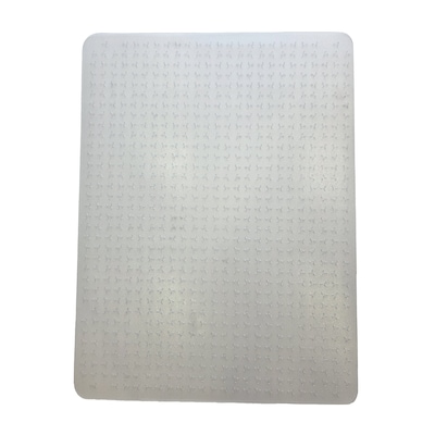 Floortex Cleartex TrYlok Carpet Chair Mat, 35 x 47, Designed for Low-Pile Carpet, Clear Vinyl (NRCMFLVT0002)