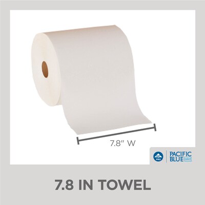 Pacific Blue Select Premium Hardwound Paper Towels, 2-ply, 350 ft./Roll, 12 Rolls/Carton (28000)