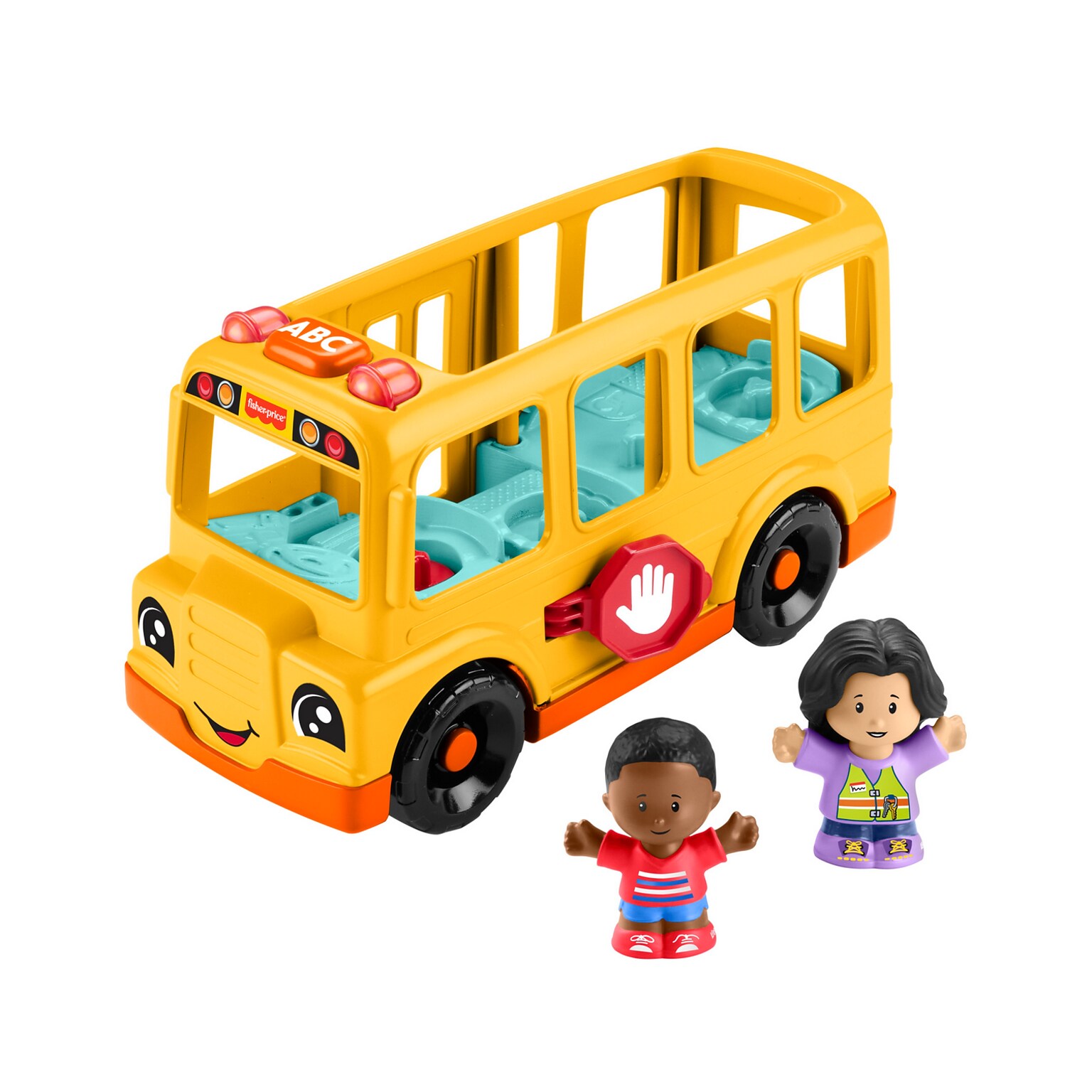 Fisher-Price Little People School Bus Musical Toy Vehicle, Multicolored, 2/Pack (HWB30)