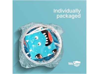 WeCare Monsters Kids' Disposable Emesis Bag for Nausea and Motion Sickness, Multicolor (WC-EMES-M-20)