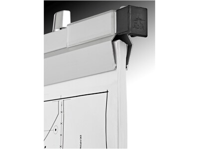 AdirOffice Hanging Clamp Document Holder, 30", Horizontal, Silver Aluminum, 12/Pack (ADI6036--2)