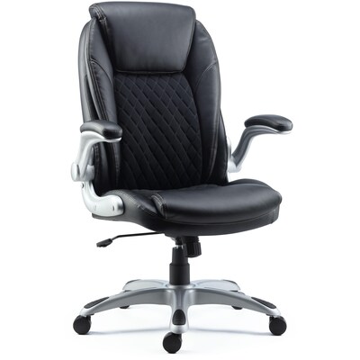 Quill Brand® Sorina Bonded Leather Chair, Black (51471)