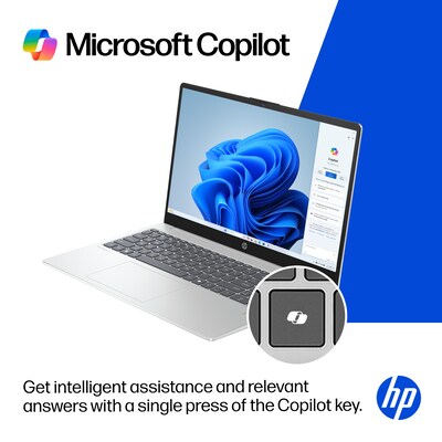 HP OmniBook 3 15.6" FHD Laptop, Copilot+ PC, AMD Ryzen AI 7 350, 32GB RAM, 1TB SSD, +11.5 Hour Battery, Windows 11 Home