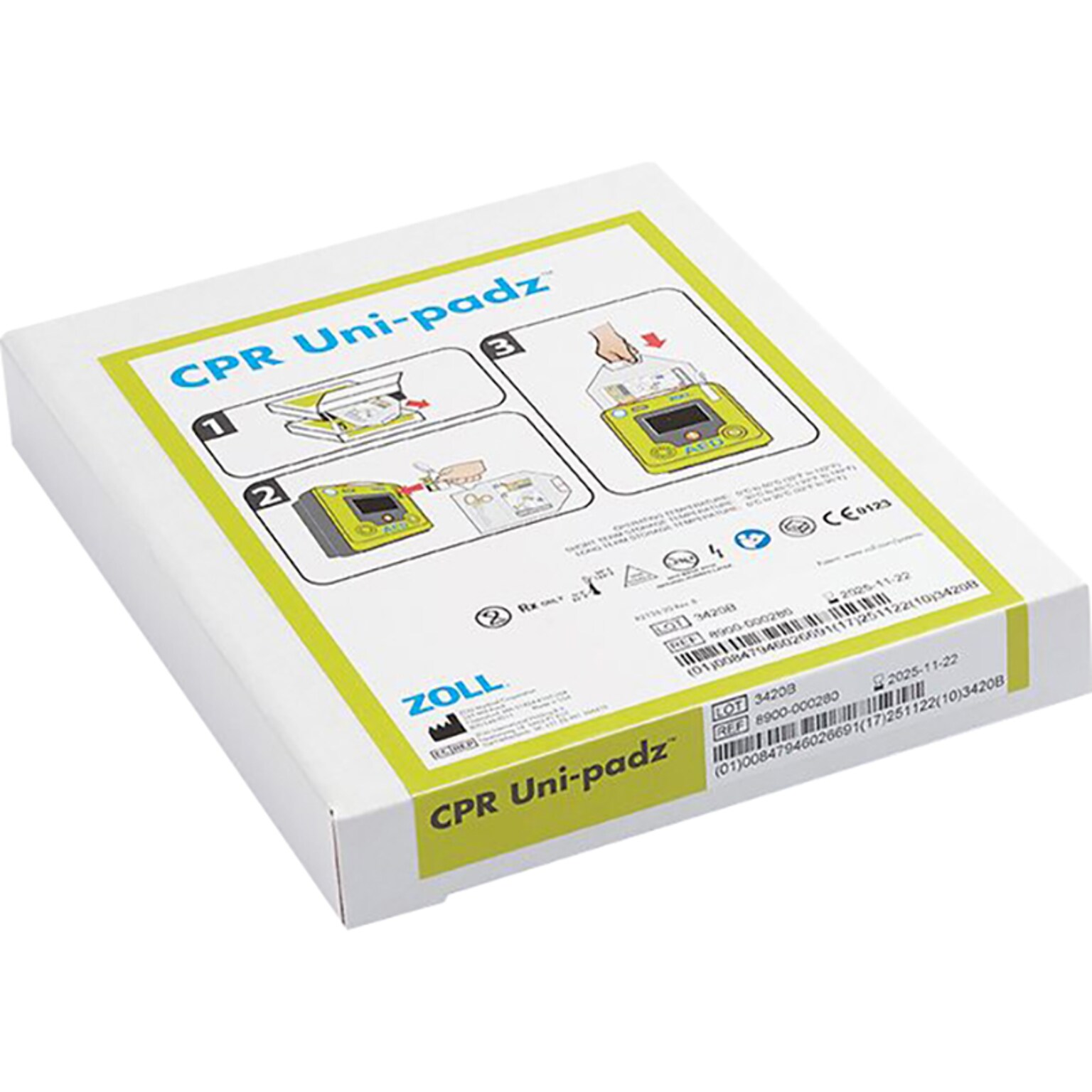 ZOLL CPR Uni-padz Universal Electrodes (8900-000280-01)