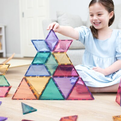 Connetix Magnetic Tiles Pastel Shape Expansion Pack, 48 Pieces (CNTP00048SE)