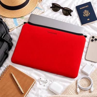 Vangoddy 12" Laptop Sleeve, Red (NBKLEA863)