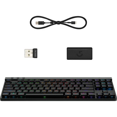 Logitech G515 LIGHTSPEED TKL Wireless Ergonomic Gaming Keyboard, Black (920-012423)