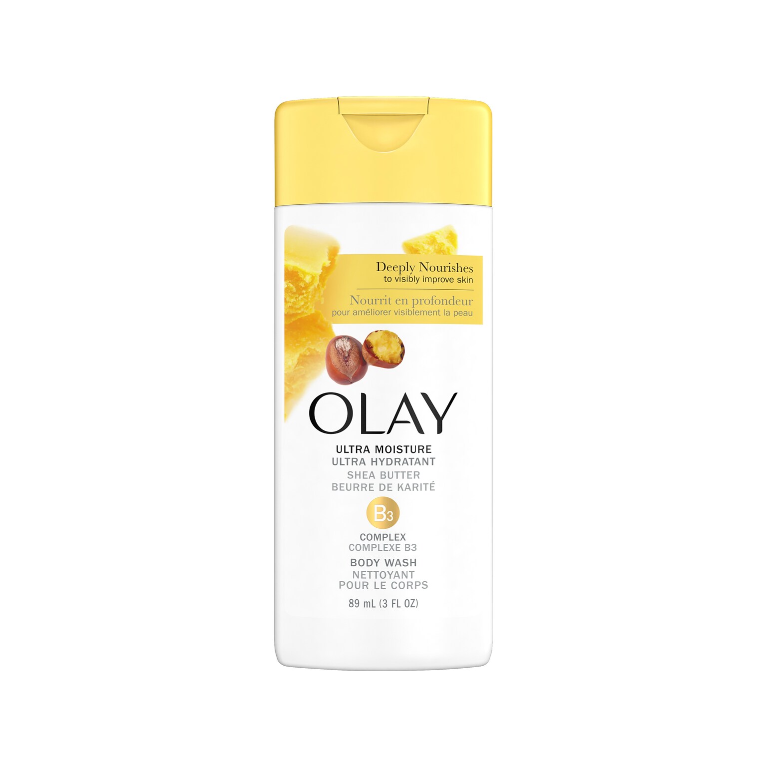 Olay Ultra Moisture Body Wash with Shea Butter, 3 fl. oz., 24/Carton (86410)
