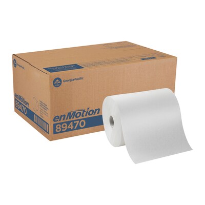 enMotion Hardwound Paper Towels, 1-ply, 800 ft./Roll, 6 Rolls/Carton (89470)
