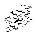 Amscan Bat Halloween Cutouts, Black, 50/Pack (191346)