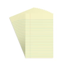 Staples® Notepads, 5 x 8, Narrow Ruled, Canary, 50 Sheets/Pad, 12 Pads/Pack (ST57293)