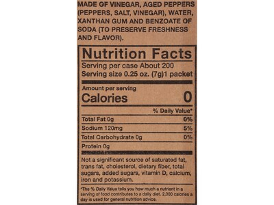 Texas Pete Hot Sauce Pocket, 0.25 oz., 200/Carton (1 00003)