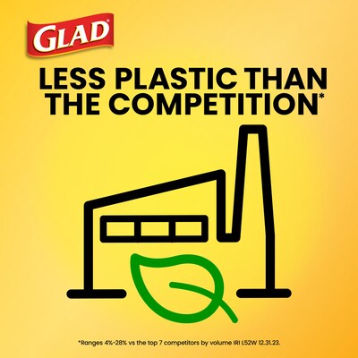 Glad 30 Gallon Large Drawstring Trash Bags, 90/Box (78952)