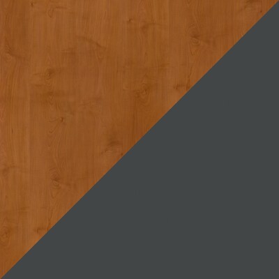 Bush Business Furniture Cubix 3-Drawer Mobile Vertical File Cabinet, Letter/Legal Size, Natural Cherry/Slate (WC57453PSU)