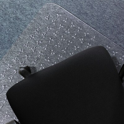 Floortex Cleartex TrYlok Carpet Chair Mat, 29 x 47, Designed for Low Pile Carpet, Clear (NRCMFLVT0001)