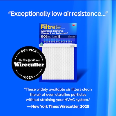 Filtrete High Performance 12" x 12" x 1" Pleated Air Filter, MERV 13, 4/Carton (UA10DC-4CA)