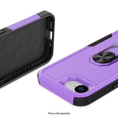 SaharaCase Raider Series Phone Case for iPhone 16e, Shock Absorbing, Purple (CP00819)
