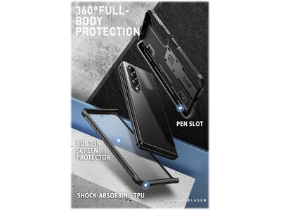 i-Blason Armorbox Black Rugged Case for Samsung Galaxy Z Fold4 (Galaxy2022-ZFold4-5G-Armorbox-SP-Black)