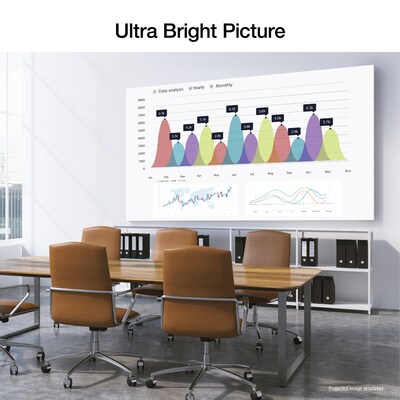 Epson EpiqVision Flex CO-FH02 Full HD 1080p Smart Portable Projector, White (V11HA85020)