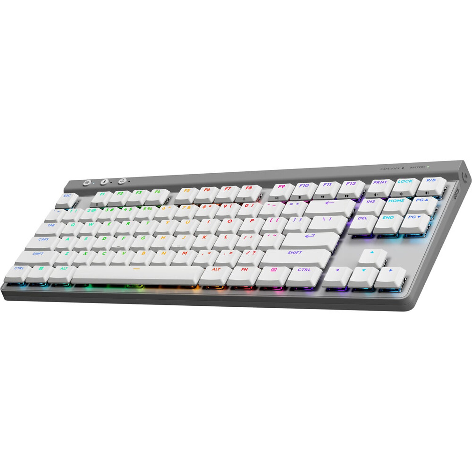 Logitech G515 LIGHTSPEED TKL Ergonomic Gaming Mechanical Keyboard, White (920-012535)