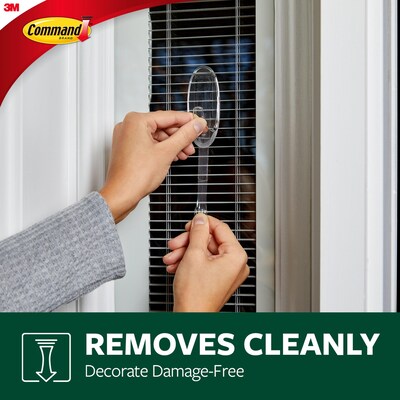 Command  Large Window Hook, 4 lb., Clear (17093CLR-AWES)