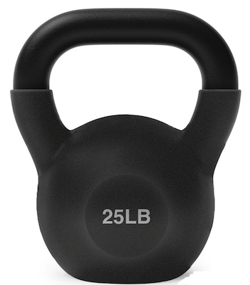 WeCare Fitness Kettlebell, 25 LB Cast Iron (WFN100017)