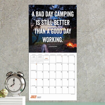 2027 TF Publishing Great Outdoors 7" x 7" Monthly Wall Calendar, Multicolored (27-2109)