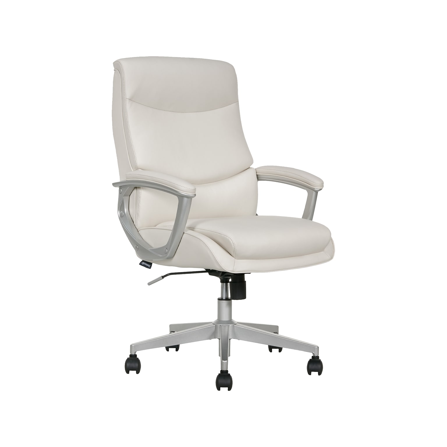 Thomasville Furniture Josephine Ergonomic Bonded Leather Swivel Manager Chair, Beige (60071-CRM)