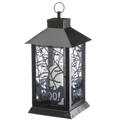 National Tree Company 16" Black Halloween Bats Lantern (RAH-YG179333-1)