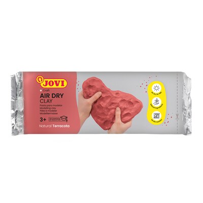 JOVI Air Dry Clay, Terracotta, 1.1lb Bar, Pack of 3 (JOV88-3)