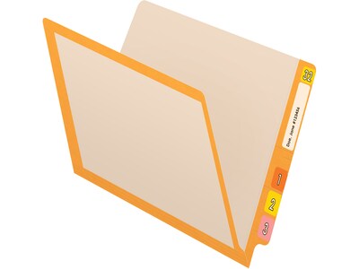 Medical Arts Press Reinforced End Tab File Folder, Straight-Cut, Letter Size, Manila/Yellow, 50/Box (S-09473-YLW)