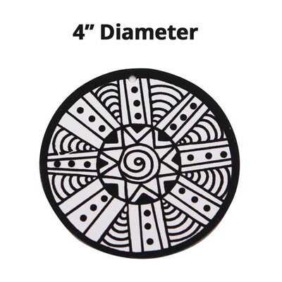S&S Velvet Art Hangable Mini Mandalas, 24/Pack (PS1440)