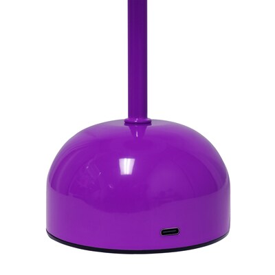 Simple Designs Mushroom Magic LED Table Lamp, Purple (LD1069-PRP)