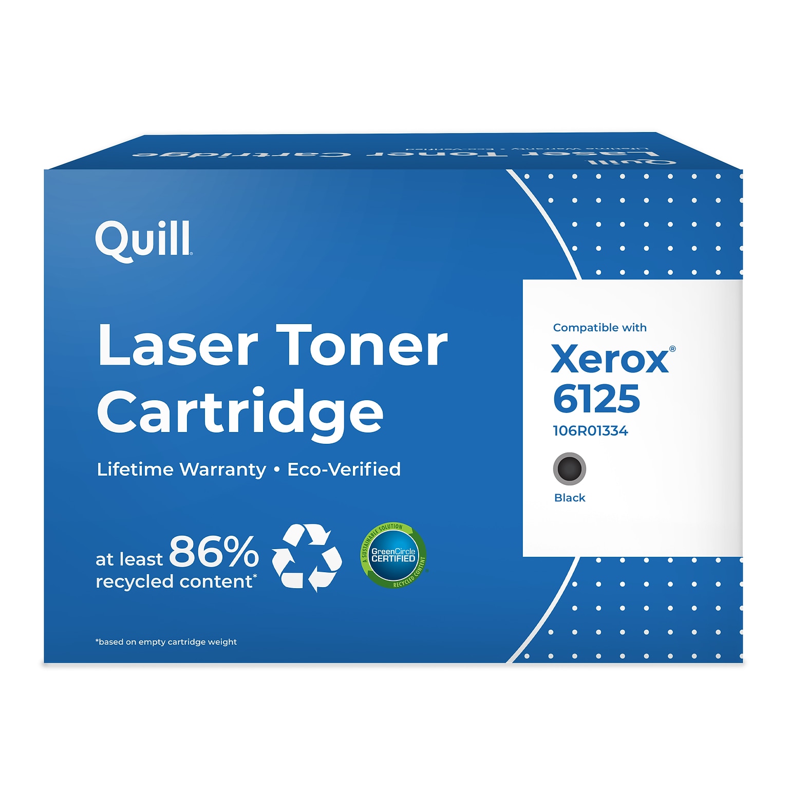 Quill Brand® Remanufactured Black Standard Yield Toner Cartridge Replacement for Xerox 6125 (106R01334) (Lifetime Warranty)
