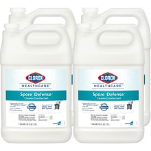 Clorox Healthcare Spore Defense Cleaner Disinfectant, Closed System Refill Bottle, 128 Fl Oz, 4/Pack