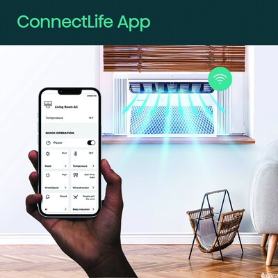 Hisense 115-Volt 14000 BTU Window Air Conditioner with Remote, WiFi Enabled, White (AAW14CW26)