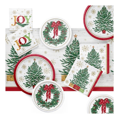 Say Hooray! Timeless Tree Tableware Kit, Multicolored, 49/Pack (DTC9400E2A)