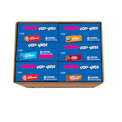 Pop-Tarts Toaster Pastries Variety Pack, 72 Pastries/Carton (KEE48883)