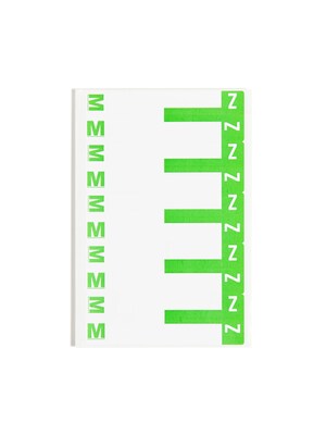 Smead AlphaZ NCC Hand Written Identification & Color Coding Label, 3 5/8" x 1 5/32", Light Green/White, 100/Pack (67164)