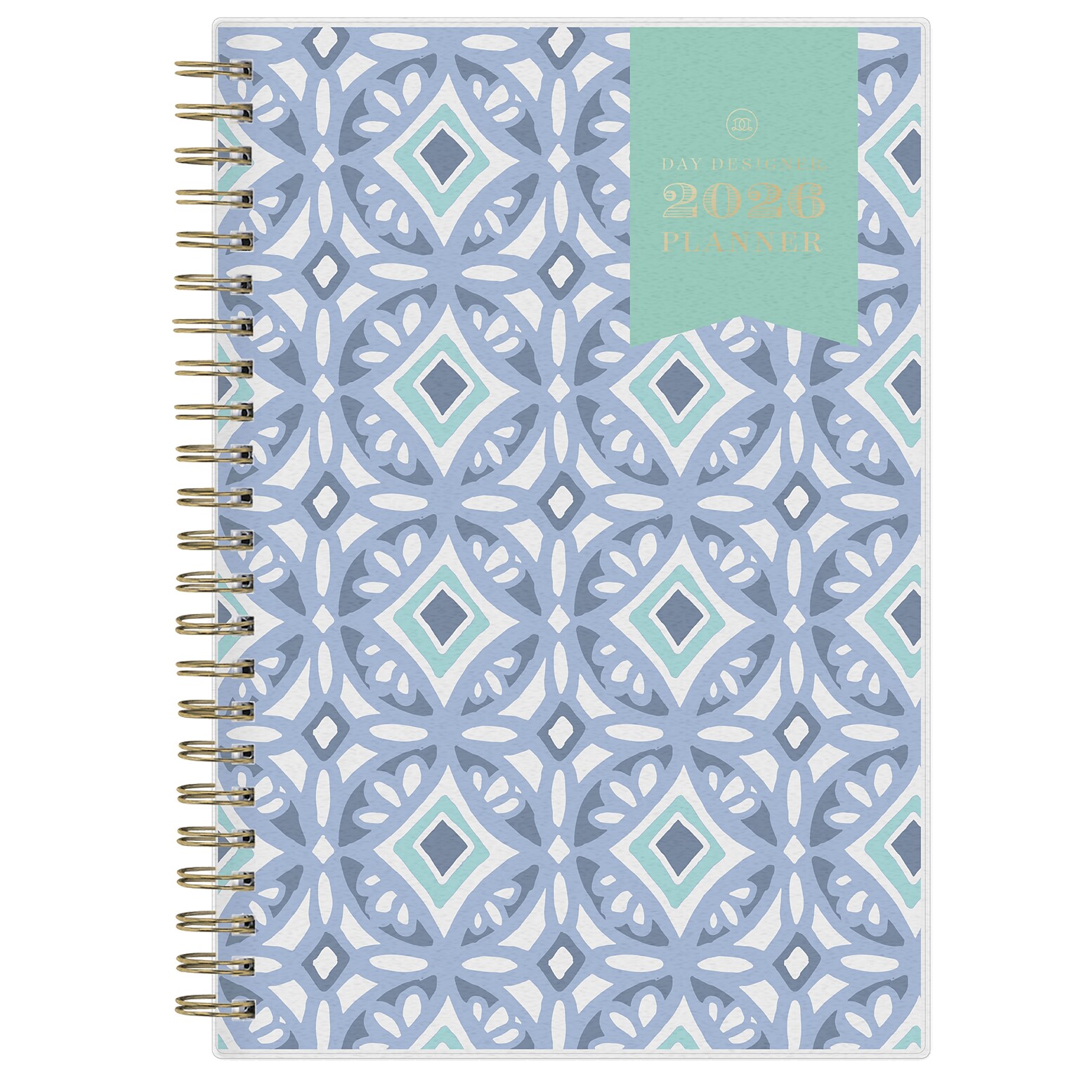 2026 Blue Sky Day Designer Tile 5 x 8  Weekly & Monthly Planner, Plastic Cover, Multicolored (101410-26)