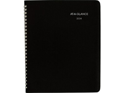 2024 AT-A-GLANCE DayMinder 7 x 8.75 Monthly Planner, Black (G400-00-24)