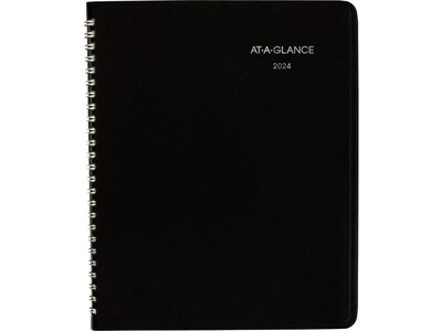 2024 AT-A-GLANCE DayMinder 7 x 8.75 Monthly Planner, Black (G400-00-24)