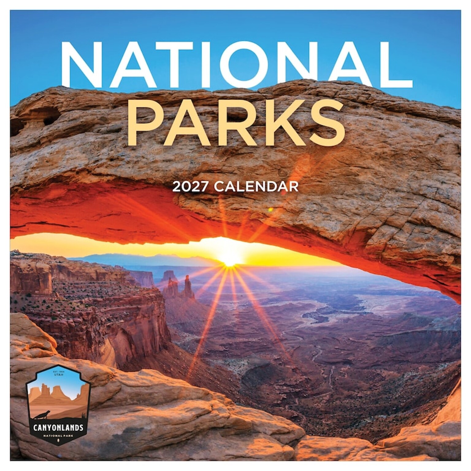 2027 TF Publishing National Parks 12 x 12 Monthly Wall Calendar, Multicolored (27-1020)
