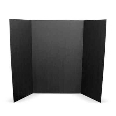Flipside Poster Board, 36 x 48, Black, 10/Pack (30508-10)