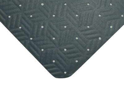 M + A Matting Wet Step Anti-Fatigue Commercial Drainage Floor Mat, 2 x 3, Gray (789223007)