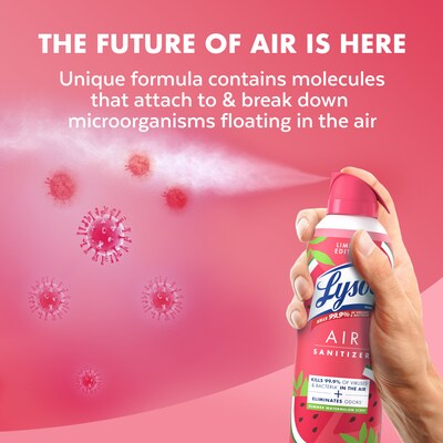 Lysol Air Sanitizer Spray, Summer Watermelon, 10 oz. (19200-95763)