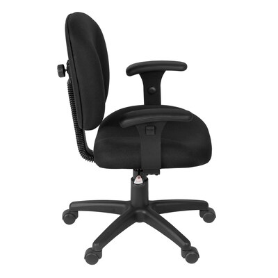 Regency Comfort Series Ergonomic Fabric Swivel Task Chair, Black (105-AA-BK)