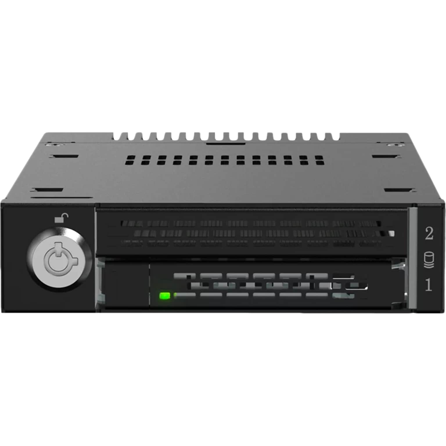Icy Dock ToughArmor M.2 PCIe 4.0 NVMe SSD Enclosure for External 3.5 Drive Bay, Black (MB833MK-B V2)